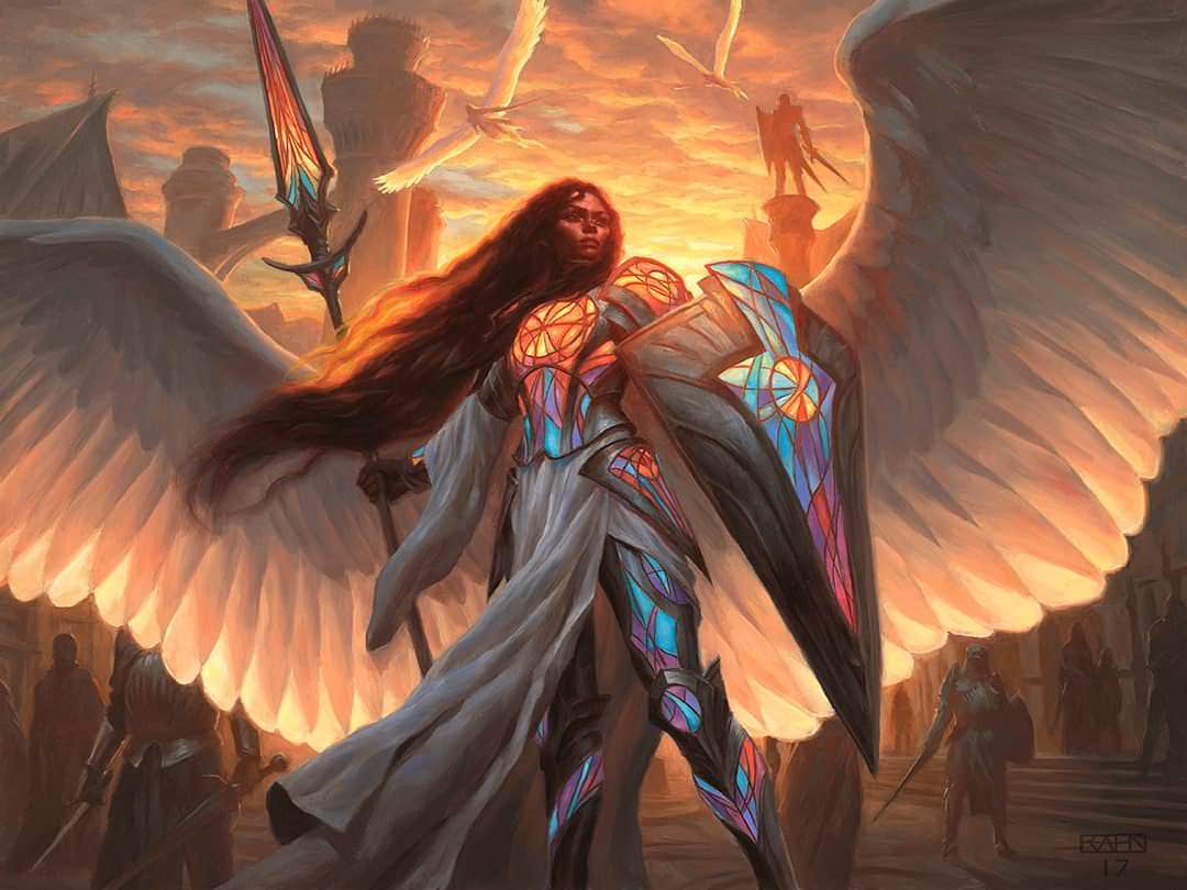 SEE PICTURES *  English Dominaria 1X Lyra Dawnbringer MTG CARD 