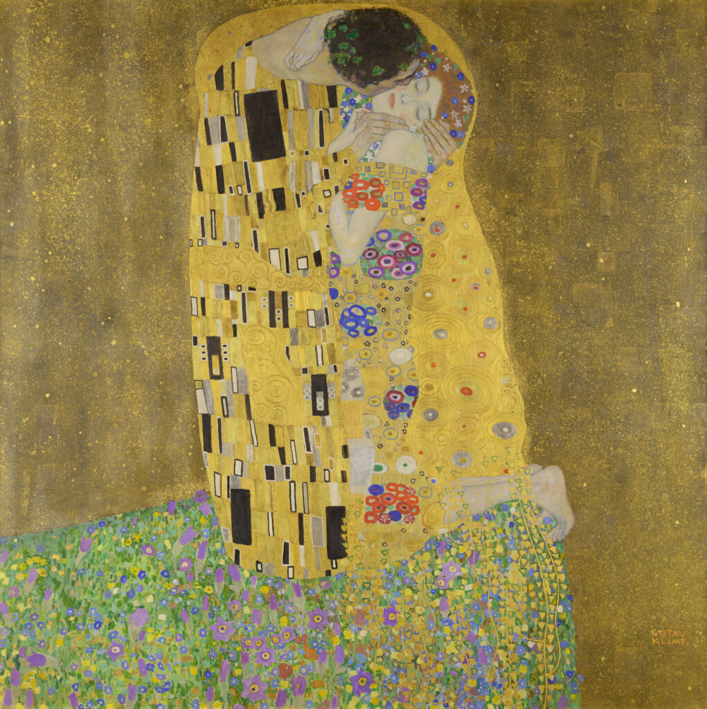 The Kiss by Gustav Klimt shown as evidence of Guay's Clensing Nova being an homage.