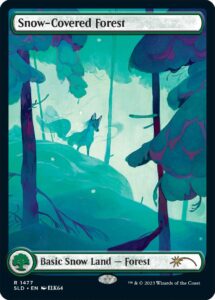 <span class="edhrecp__link"><a class="edhrecp__link-a" content="" href="#" target="_blank"></a><span class="edhrecp__link-image"></span></span>Snow-Covered Forest[/] | Illustrated by Elk64