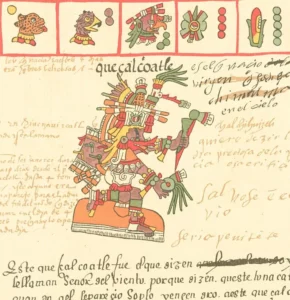 priest of Quetzalcoatl from Mexica codex