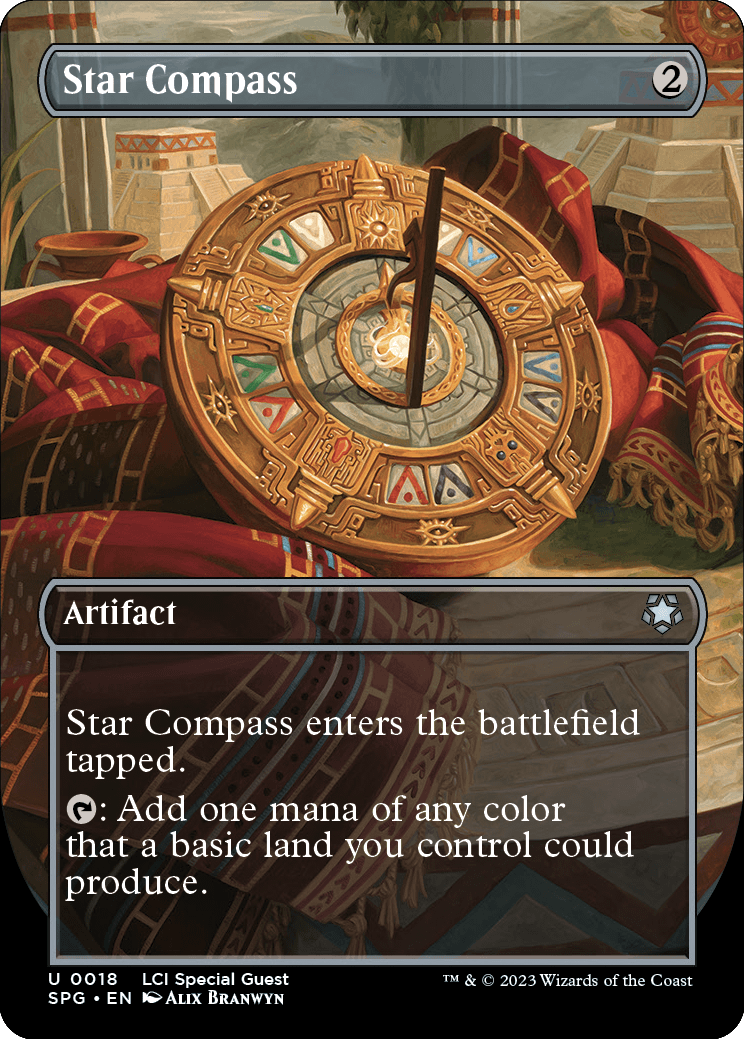 caverns of ixalan special guest star compass showcase card