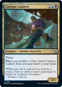 Curious Cadaver, a new card from MTGMKM.