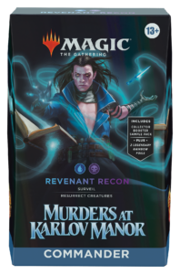 The box for Revenant Recon, one of four Commander decks from Murders at Karlov Manor.