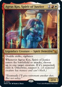 Agrus Kos, Spirit of Justice, a new card from Murders at Karlov Manor.