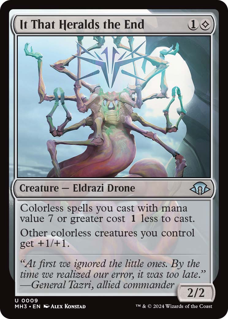 It That Heralds the End, a recent reveal from MC Chicago. From Modern Horizons 3.