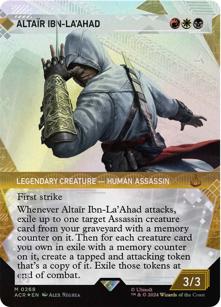 Altair Ibn La'Ahad, a recent reveal from MC Chicago. From Universes Beyond: Assassin's Creed.