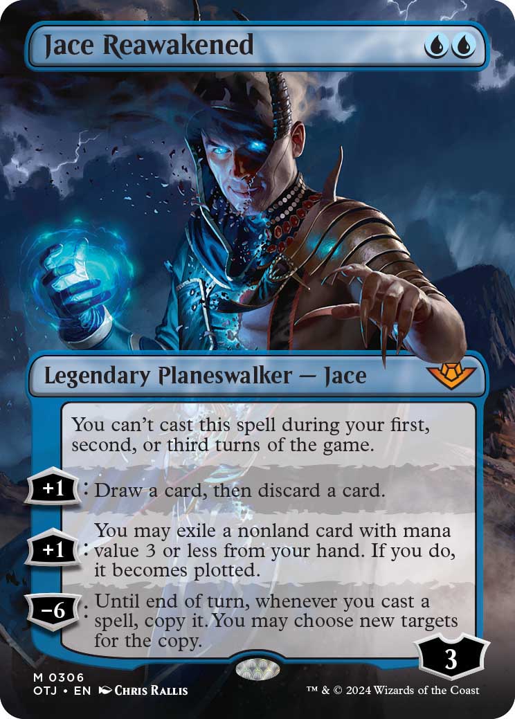 Jace Reawakened, a new card from Outlaws of Thunder Junction.