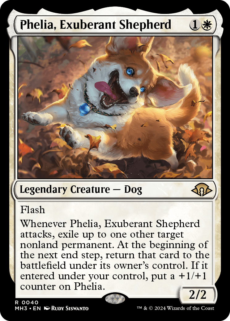 Phelia, Exuberant Shepherd, a new card from MH3.