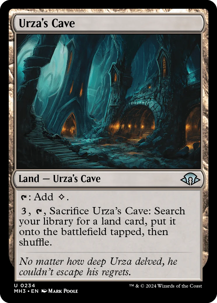 Urza's Cave, a new card from MH3.