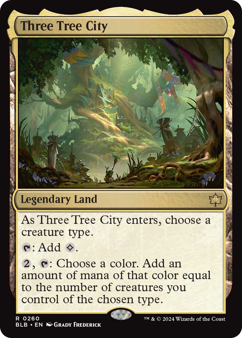 Three Tree City, a new card from MTGBLB.