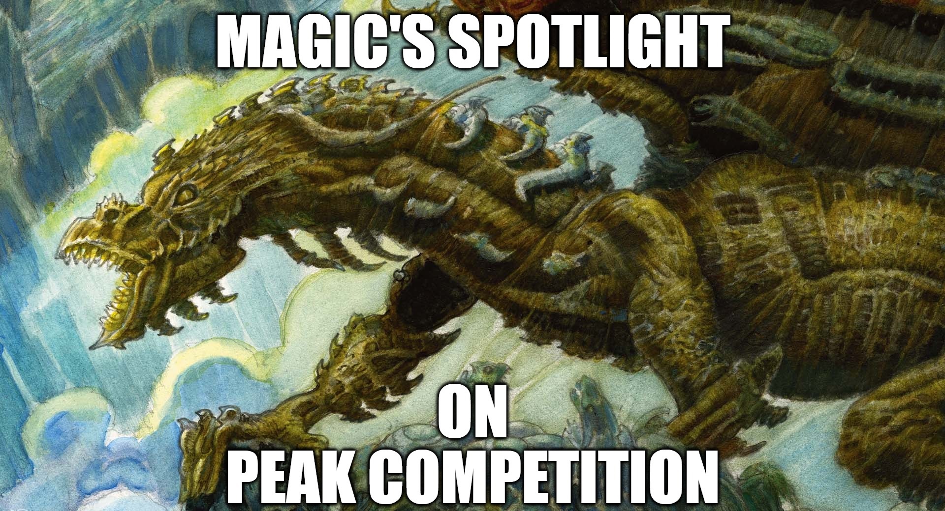 Magic.gg has announced the Magic Spotlight Series. Terror of the Peaks illustrated by Richard Kane Ferguson.