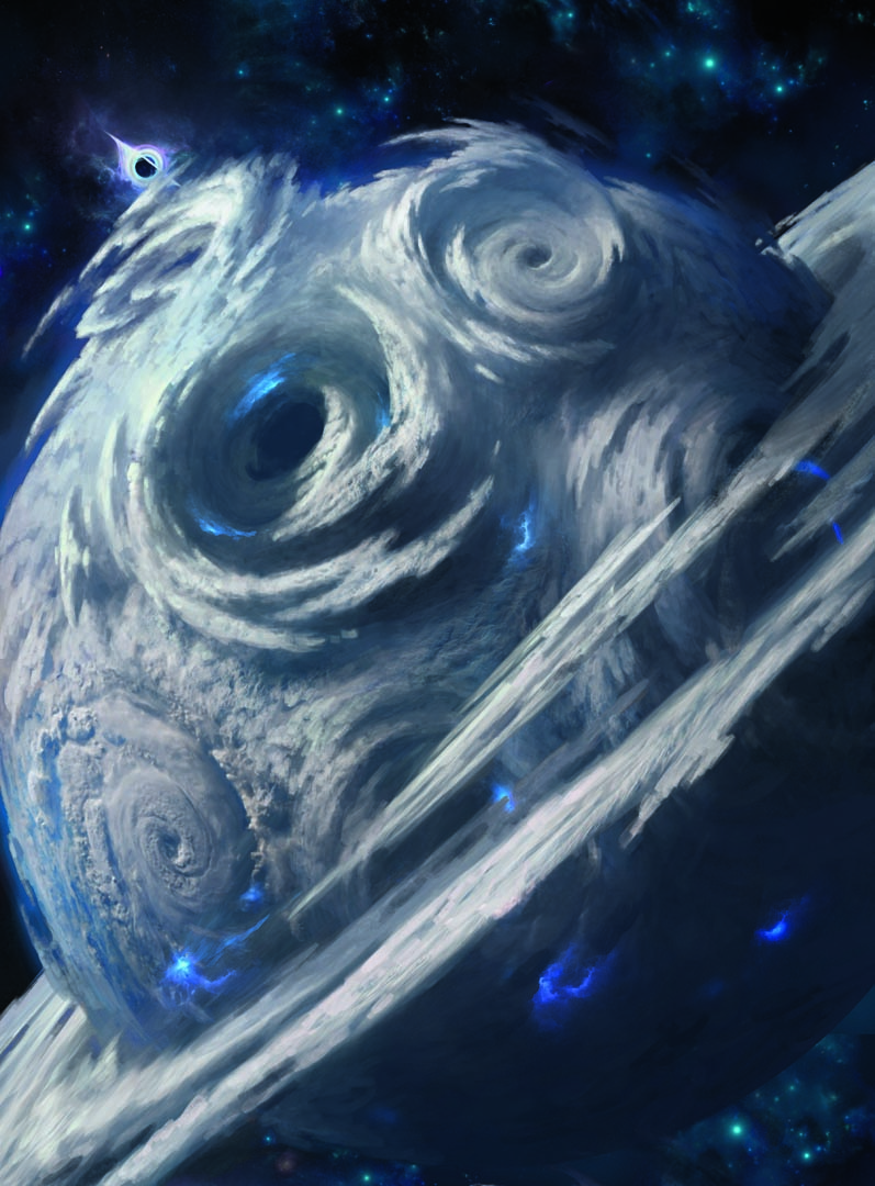 Uthros, Titanic Godcore, art from a new card from Edge of Eternities. Illustrated by Adam Paquette.