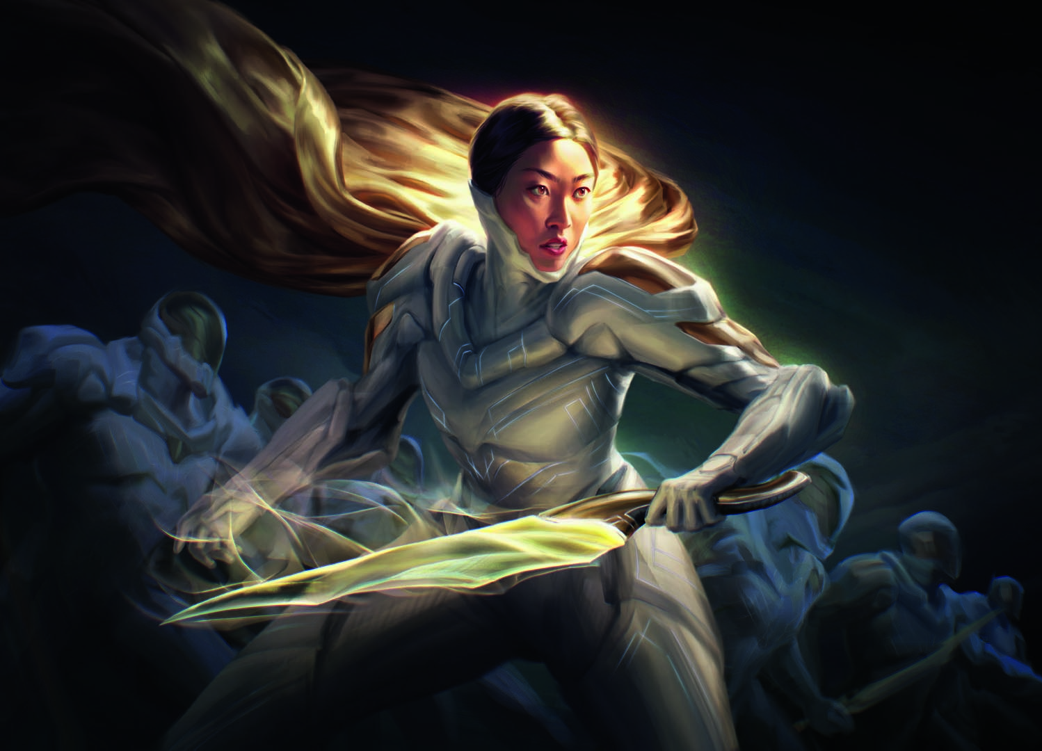 Cosmogrand Zenith, art from a new card from Edge of Eternities. Illustrated by Anna Steinbauer.