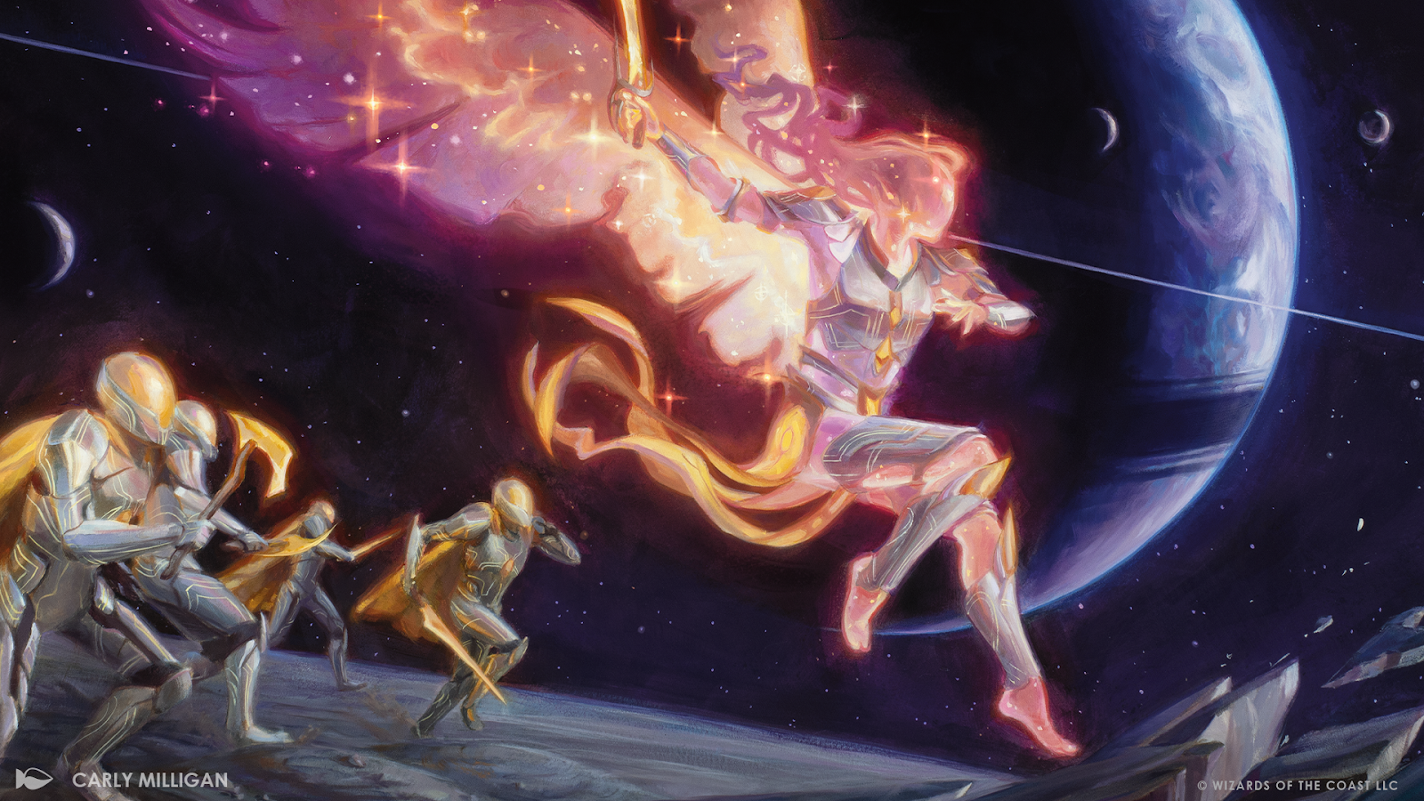 Art from Edge of Eternities. Illustrated by Carly Milligan.