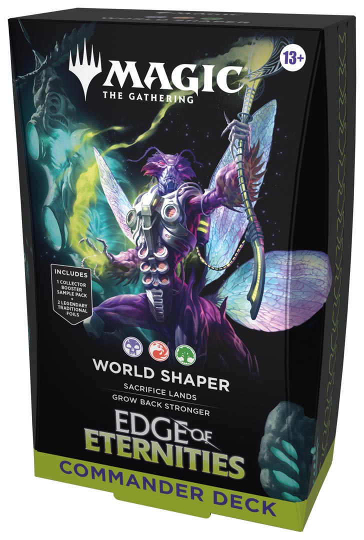 "World Shaper", an upcoming Commander deck from Edge of Eternities, previewed at MagicCon Chicago. Image credit: Wizards of the Coast